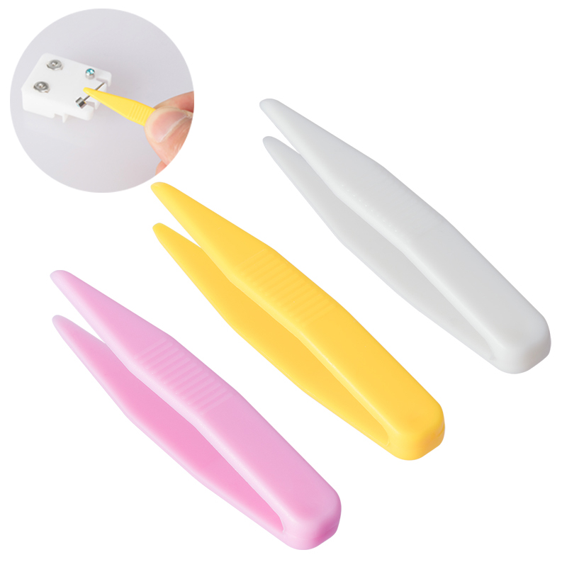 Jewelry Making For 5 Year Old - 10pcs ลูกปัดพลาสติก Tweezer สําหรับชุดอาคารปริศนาเด็กของเล่นเด็ก CLAMP คลิปคีมอุปกรณ์เสริมเครื่องมือ