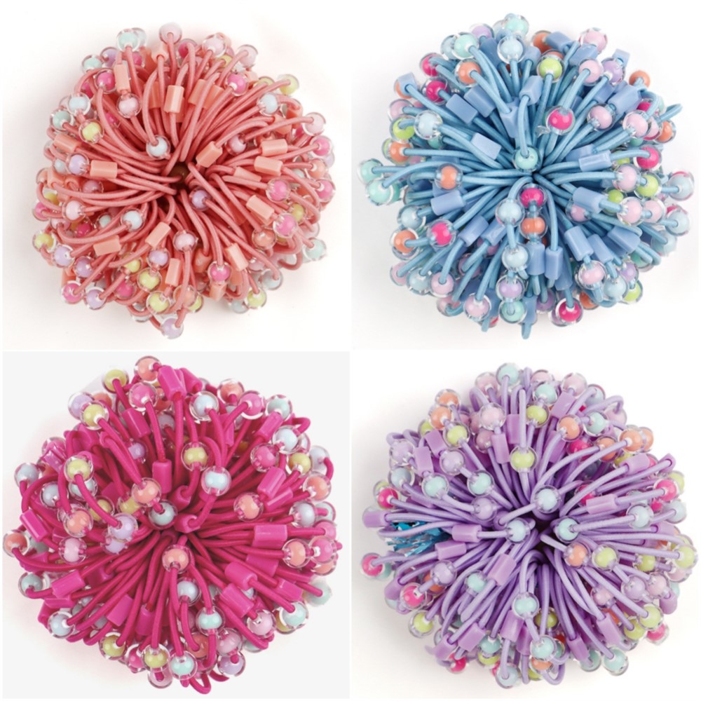 Jewelry Making For 5 Year Old - 50pcs น่ารัก Elastic Hair TIES ผู้ถือหางม้ายาง