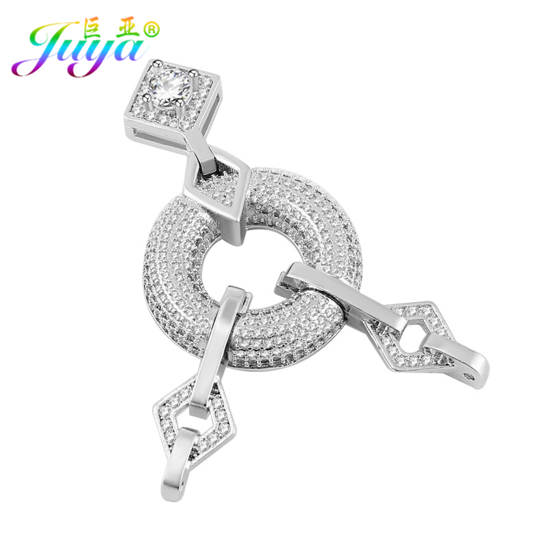 Jewelry Making Bead - Juya DIY เครื่องประดับส่วนประกอบเรขาคณิต Fastener Clasp Connector
