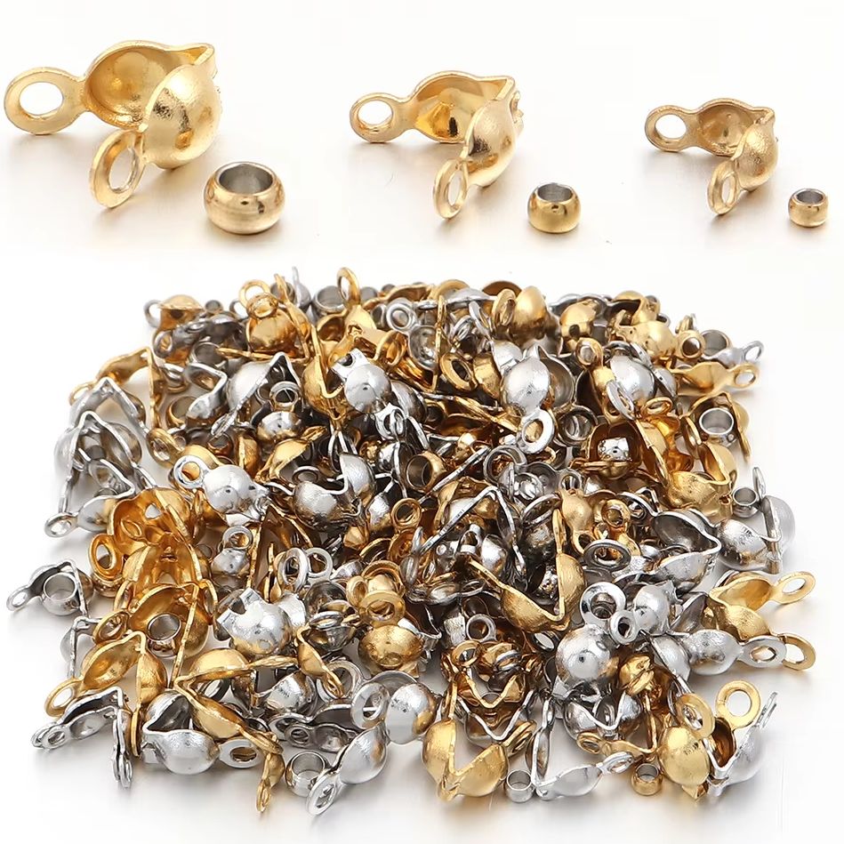 Jewelry Making Bead - ชุดอุปกรณ์ทำเครื่องประดับ DIY จำนวน 40-200 ชิ้น ประกอบด้วยตัวเชื่อมสแตนเลส