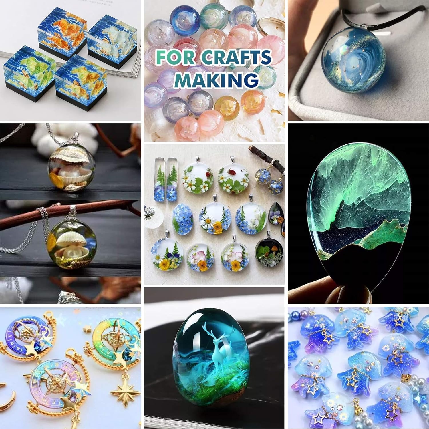 เรซินยูวี300ก. ใสแข็งอัปเกรดแล - Jewelry Making Uv Resin Kit บทวิจารณ์และราคา