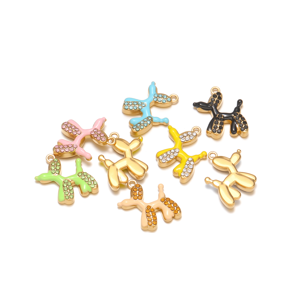 จี้รูปสุนัขบอลลูนเคลือบสีสแตนเ - Jewelry Making For 5 Year Old บทวิจารณ์และราคา