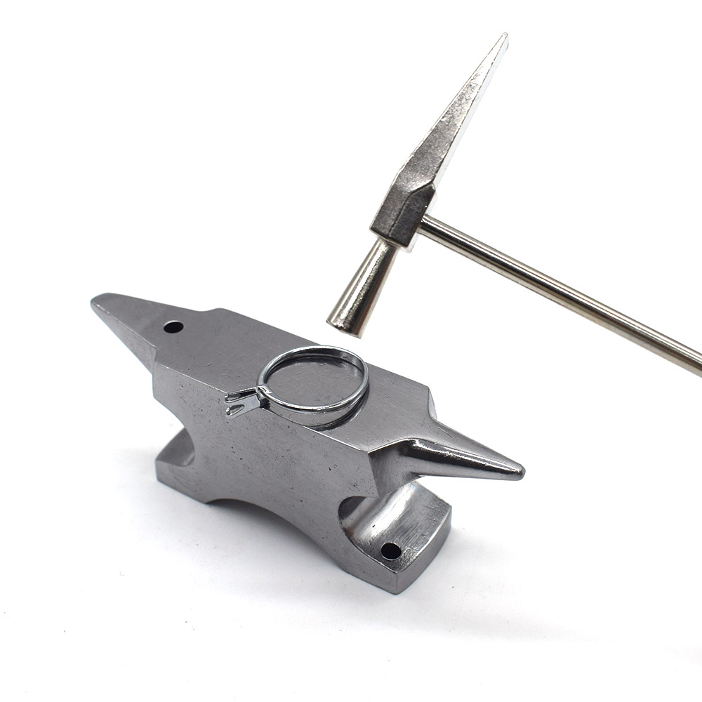 แท่นตีเหล็กสแตนเลสแบบด้าน รูปท - Jewelry Making Anvil บทวิจารณ์และราคา