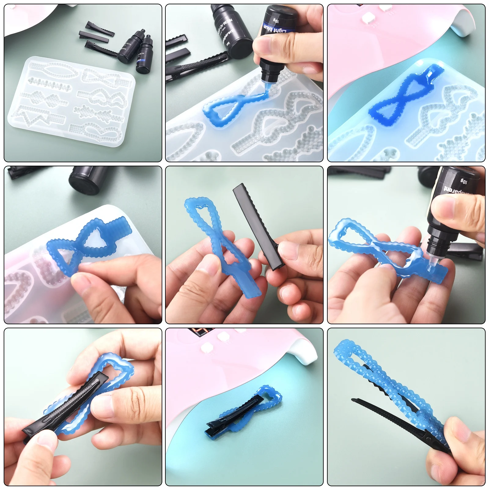 17 สีกาวเรซิน UV 10ml กาวอีพ็อ - Jewelry Making Uv Resin Kit บทวิจารณ์และราคา