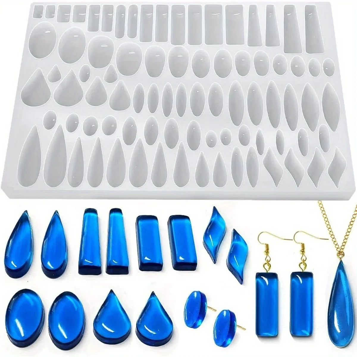 ต่างหูสตั๊ดแม่พิมพ์ซิลิโคน 41  - Jewelry Making Uv Resin Kit บทวิจารณ์และราคา