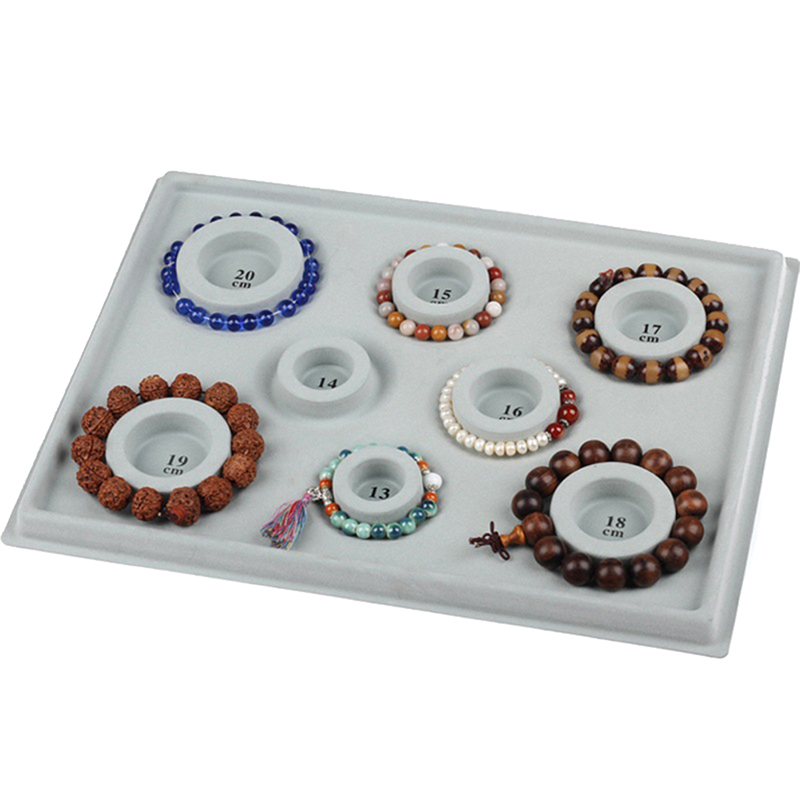สีเทา Flocked Bead Board สร้อย - Jewelry Making Education บทวิจารณ์และราคา