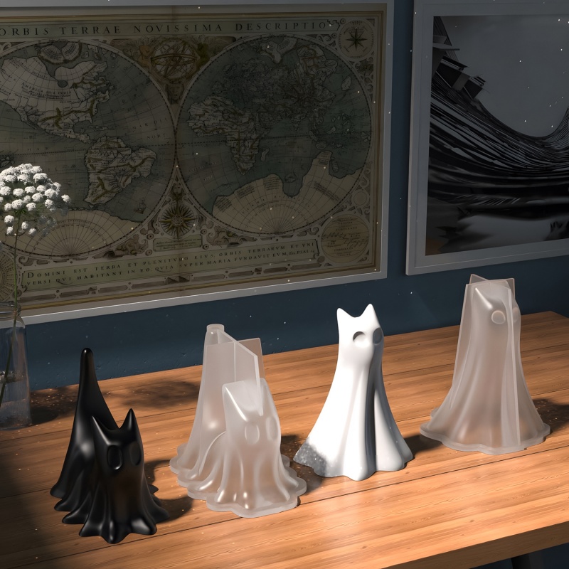 Ghost Cat ฮาโลวีนเดสก์ท็อปเครื - Jewelry Making Uv Resin Kit บทวิจารณ์และราคา