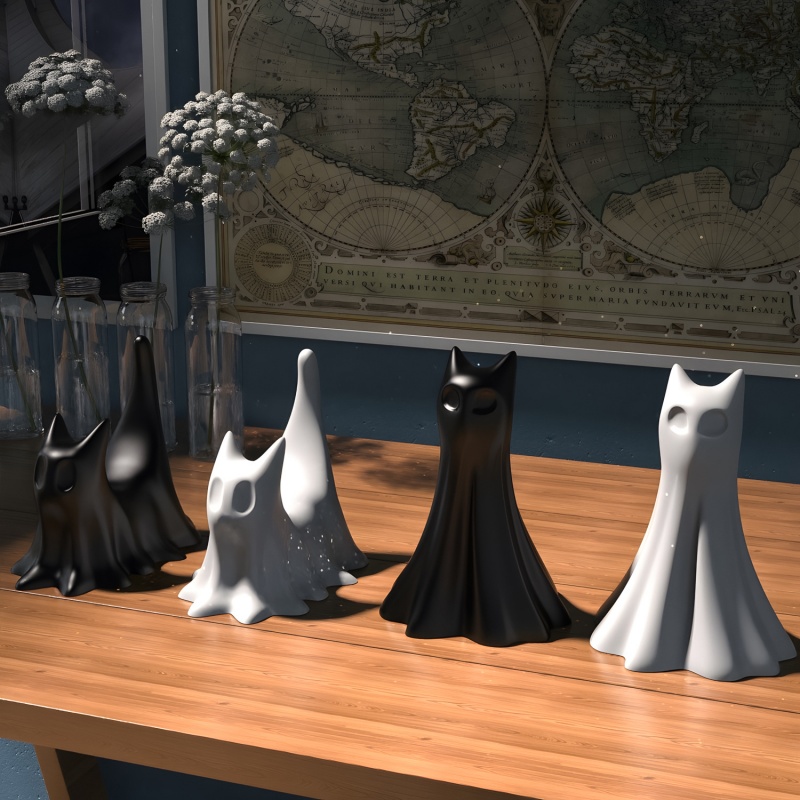 Ghost Cat ฮาโลวีนเดสก์ท็อปเครื - Jewelry Making Uv Resin Kit บทวิจารณ์และราคา