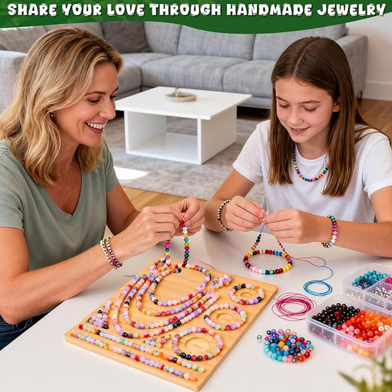 ถาดไม้ไผ่สำหรับร้อยลูกปัด สร้อ - Jewelry Making Education บทวิจารณ์และราคา