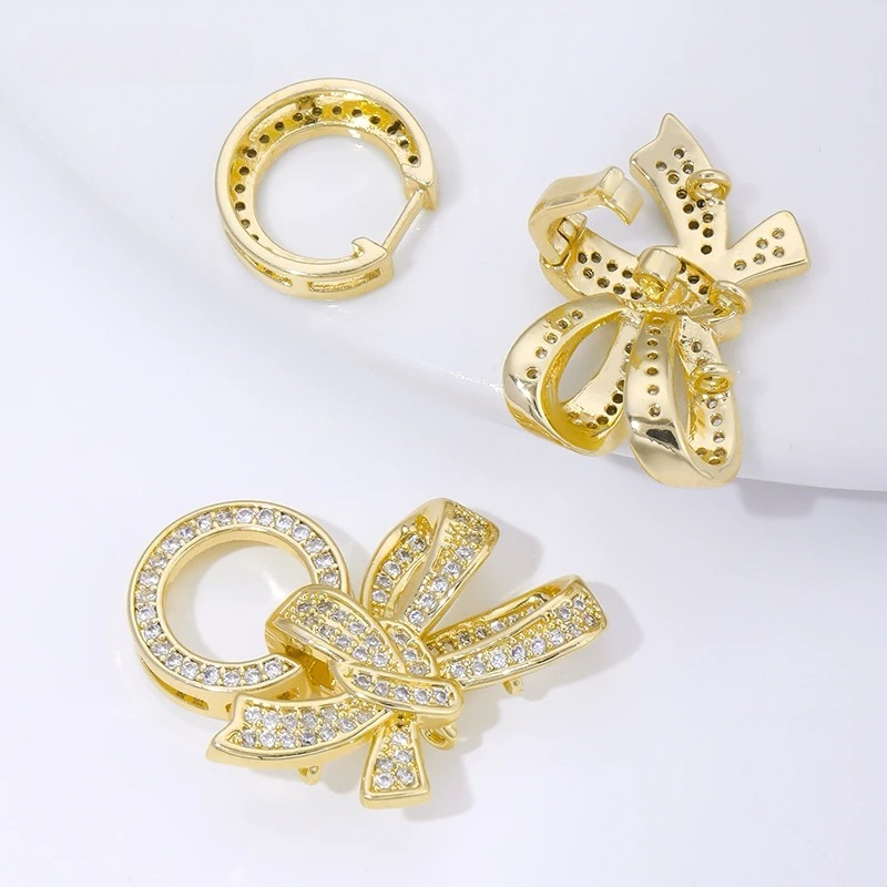 ตัวล็อกแบบผีเสื้อ 3 วง ชุบทอง  - Jewelry Making Bead บทวิจารณ์และราคา