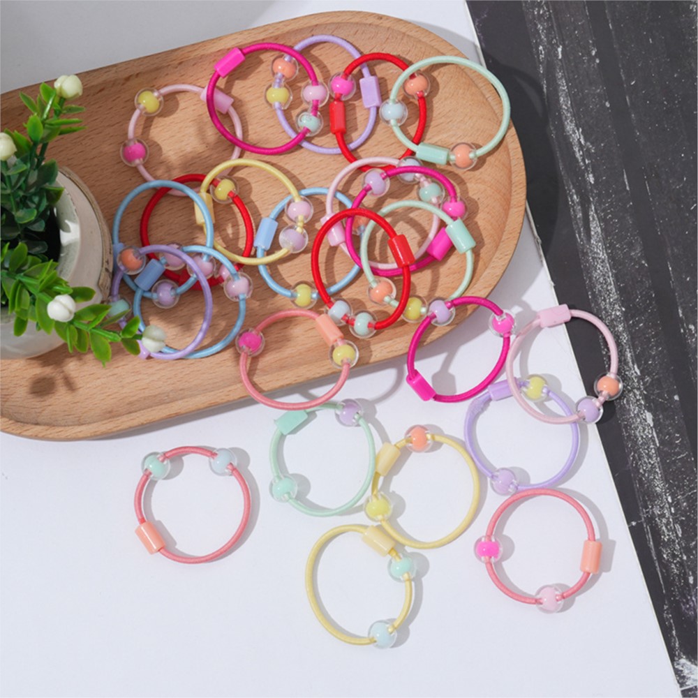 50pcs น่ารัก Elastic Hair TIES - Jewelry Making For 5 Year Old บทวิจารณ์และราคา