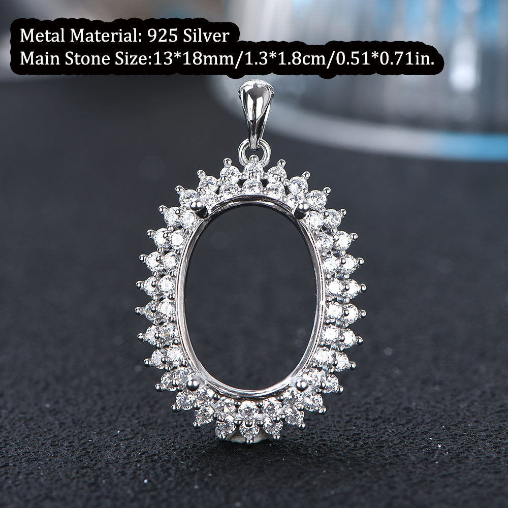 13x18 มม.S925 แหวนเงินสเตอร์ลิ - Jewelry Making Gemstones บทวิจารณ์และราคา