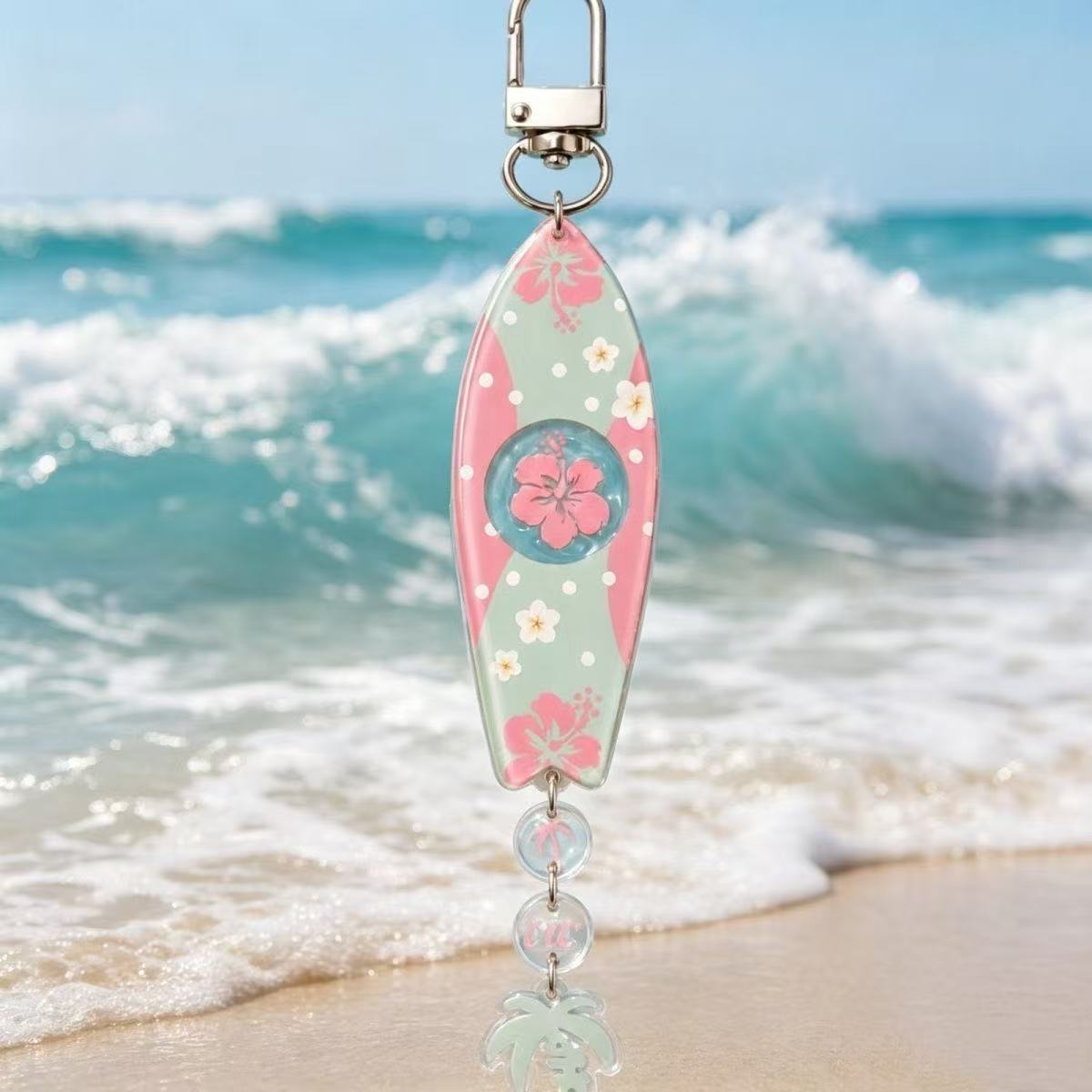 พวงกุญแจอะคริลิกรูปกระดานโต้คล - Jewelry Making Kits บทวิจารณ์และราคา