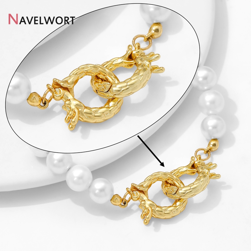 ตัวล็อคแบบมีรูปทรงมังกรชุบทอง  - Jewelry Making Bead บทวิจารณ์และราคา