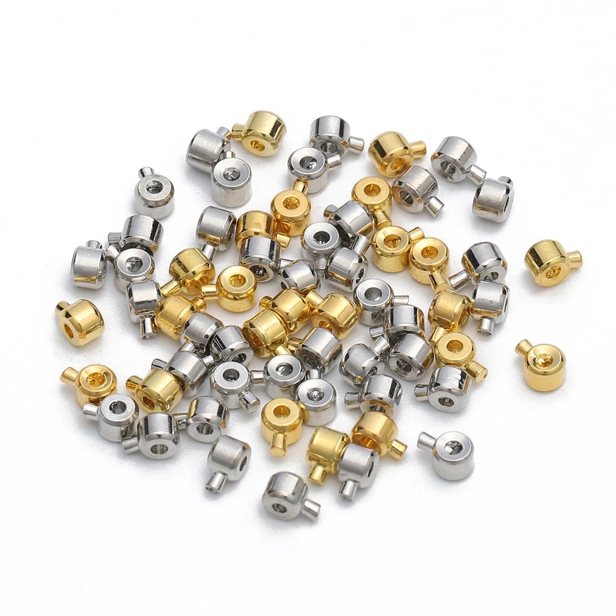ลูกปัดอุดกั้นสเตนเลสสตีล10ชิ้น - Jewelry Making Education บทวิจารณ์และราคา