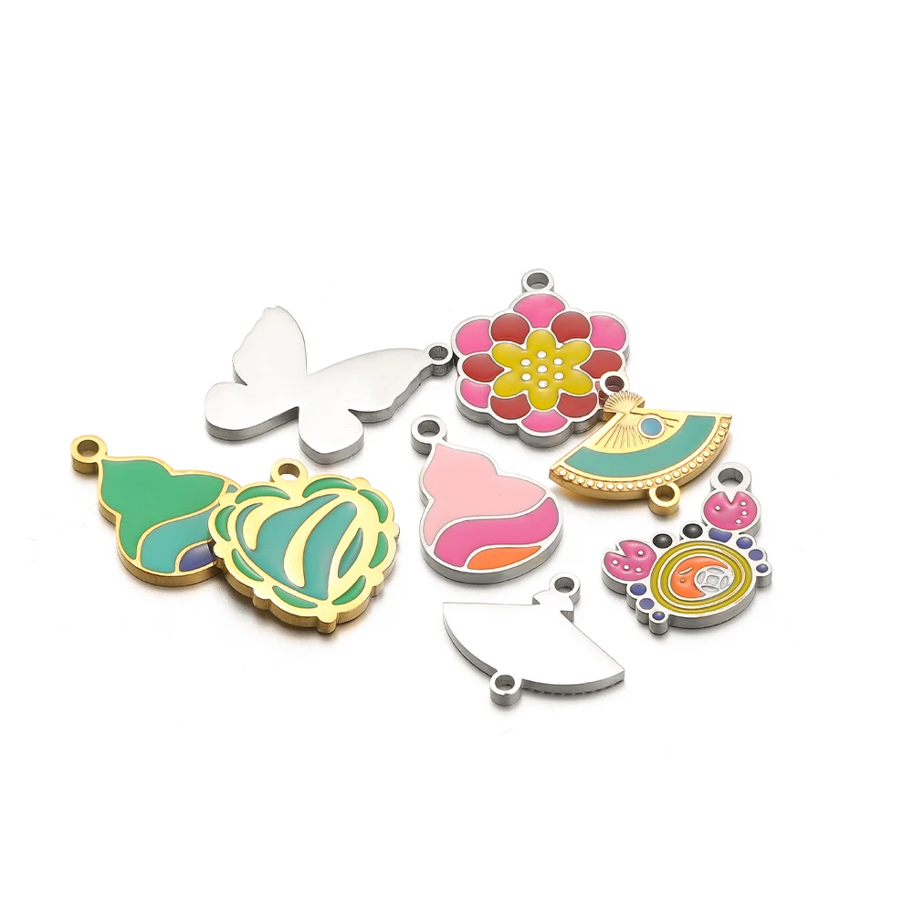 5pcs สแตนเลสสตีล Lotus ผีเสื้อ - Jewelry Making For 5 Year Old บทวิจารณ์และราคา