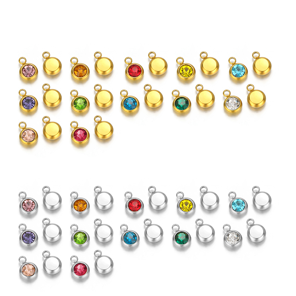จี้ลูกปัดเพทาย 20 ชิ้น สแตนเลส - Jewelry Making Gemstones บทวิจารณ์และราคา