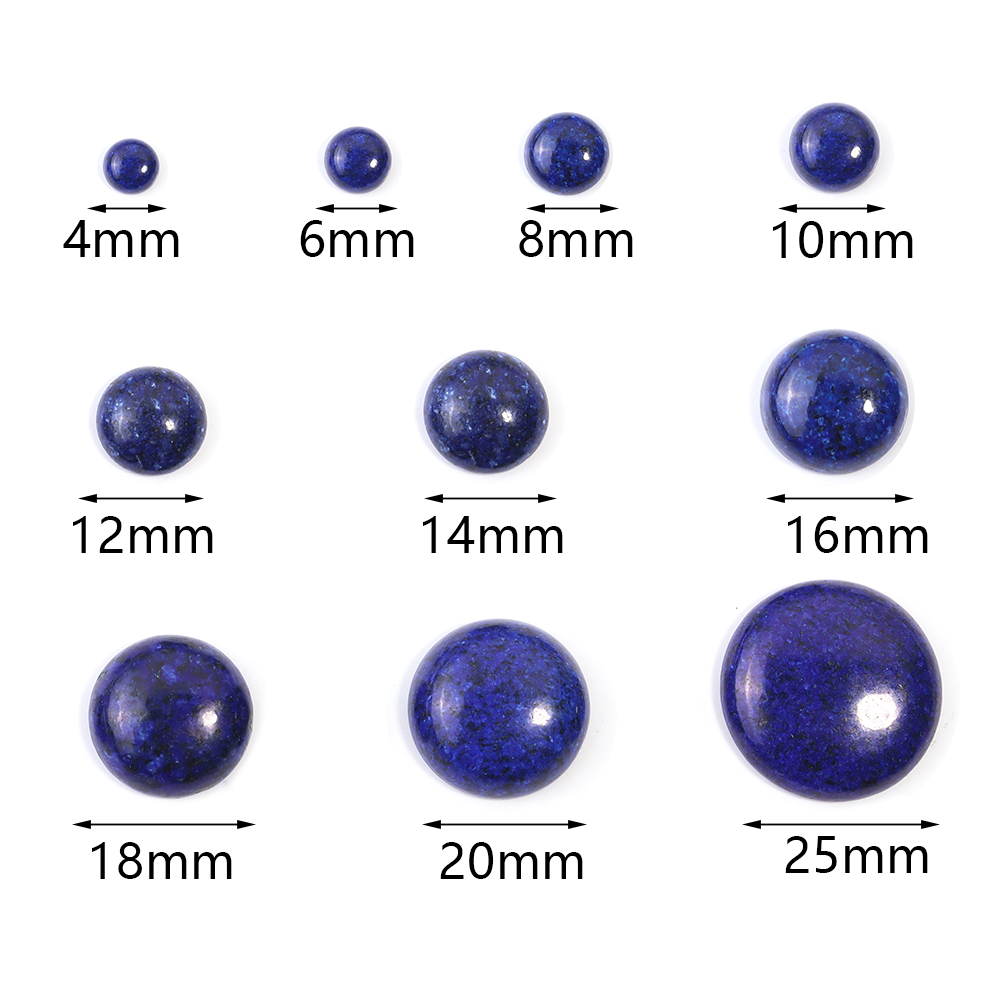 ลูกปัดลาซูไรต์ทรงกลมขนาด 4 6 8 - Jewelry Making Gemstones บทวิจารณ์และราคา