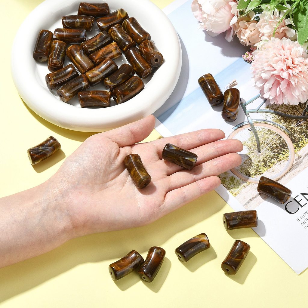 ลูกปัดอะคริลิกเลียนแบบอัญมณีทร - Jewelry Making Gemstones บทวิจารณ์และราคา