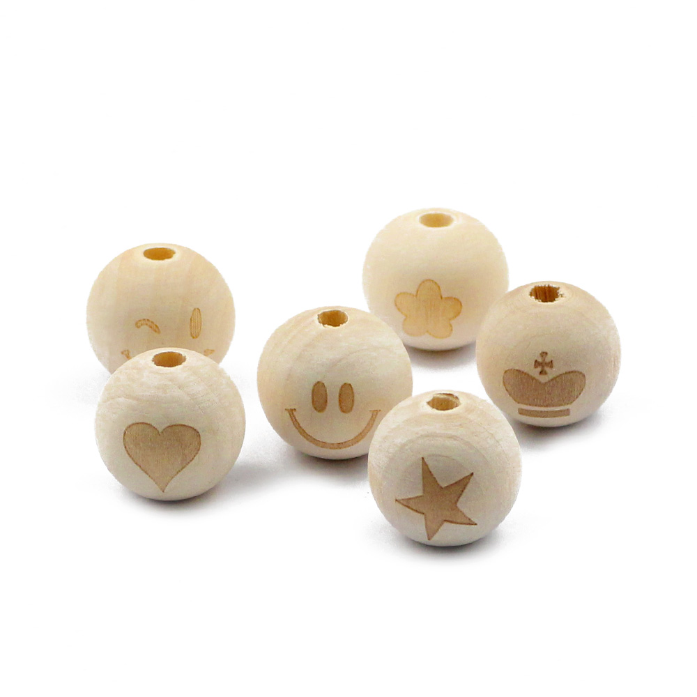 10pcs 20 มม.รอบลูกปัดไม้ธรรมชา - Jewelry Making For 5 Year Old บทวิจารณ์และราคา