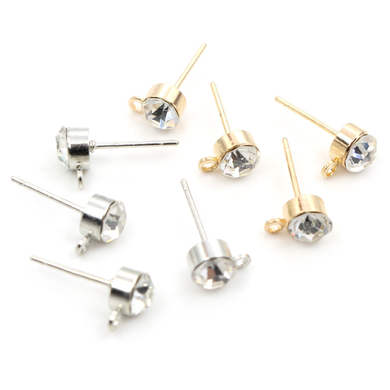 50pcs ต่างหู Pins Zircon 4/5/6 - Jewelry Making Kits บทวิจารณ์และราคา