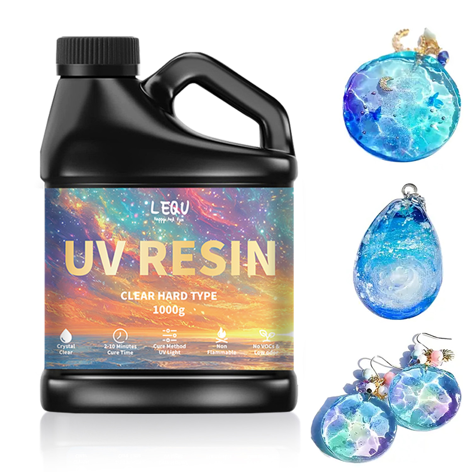 กาวอีพ็อกซี่ยูวี 100/200/500/1 - Jewelry Making Uv Resin Kit บทวิจารณ์และราคา