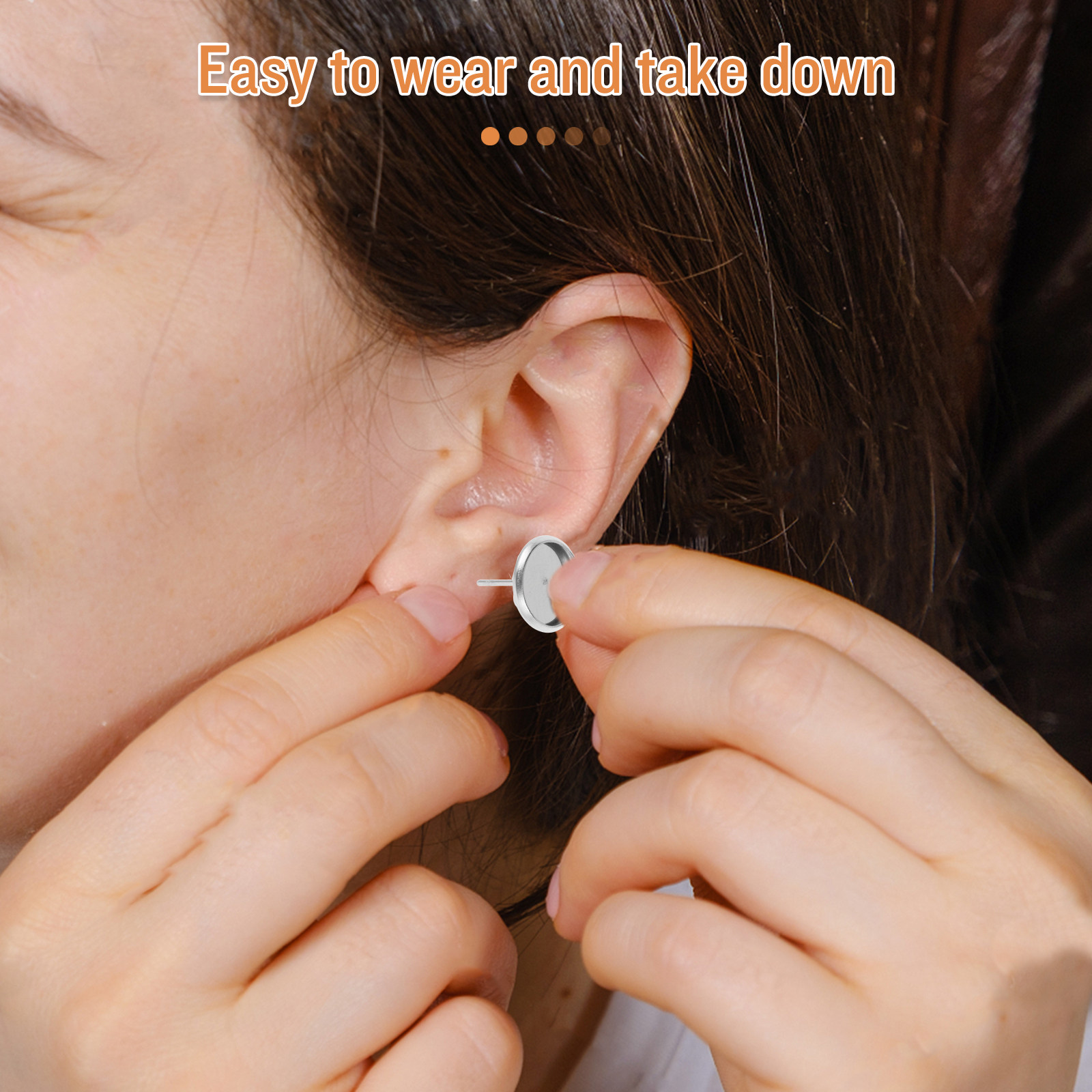 ถาดฐานต่างหูโลหะแบบเรียบ 20 ชิ - Jewelry Making Gemstones บทวิจารณ์และราคา